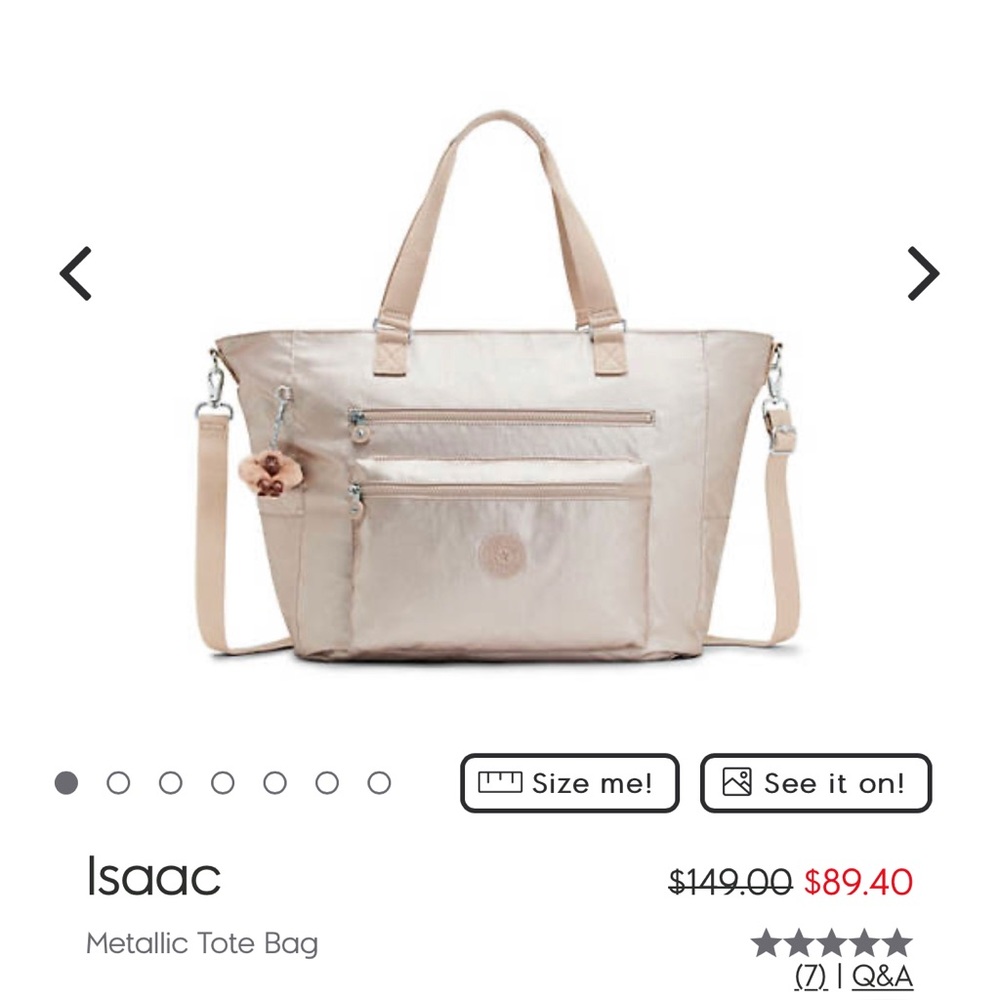 Brand new never used Kipling Issac Tote Bag